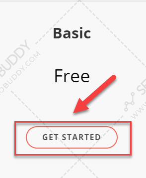 Click on "Get Started" under the Basic (Free) plan